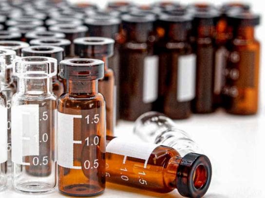 Graphic Customization borosil 2 mL Screw Top Vials with screw caps for wholesales